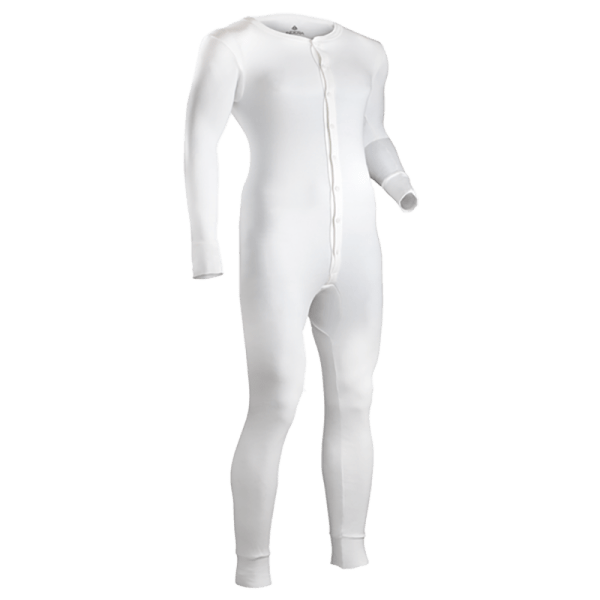 Vintage Style Button front Union Suit (Combinations) in Traditional Red or White - Image 6