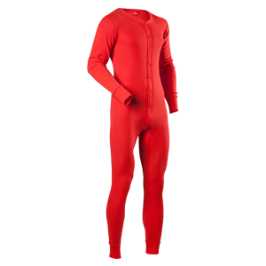 Vintage Style Button front Union Suit (Combinations) in Traditional Red or White