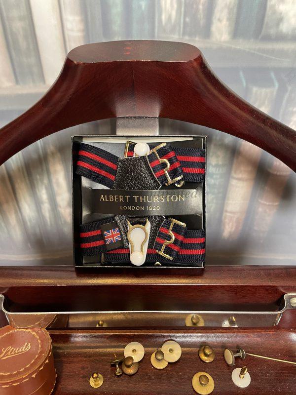 Albert Thurston Sock Suspenders/Garters Made in England Stripes and plains - Image 10