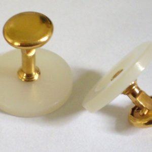 Front and Back Collar Studs for Collarband Detachable collar Tunic Shirts (One Pair)