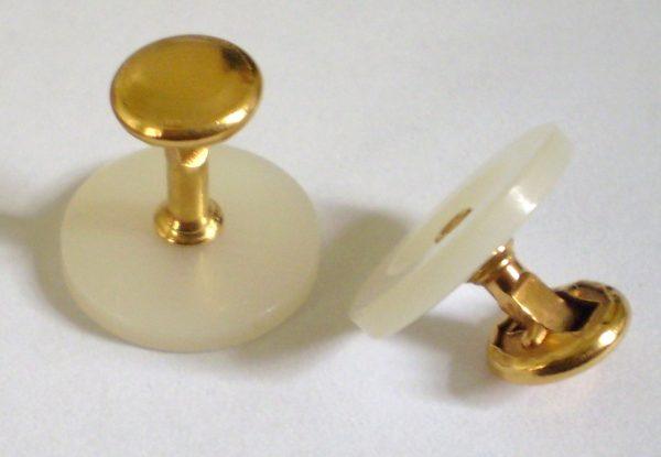 Front and Back Collar Studs for Collarband Detachable collar Tunic Shirts (One Pair)