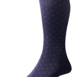 Pantherella GADSBURY Pindot 70% Cotton Lisle 30% Nylon Sock