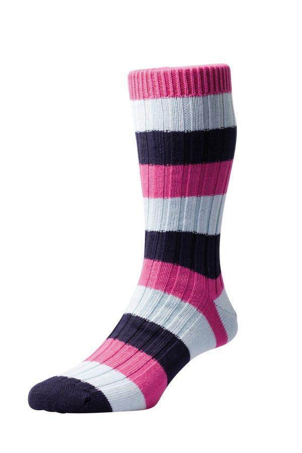 The Henley Sock with Rib Block Stripe by Scott Nichol - Image 5