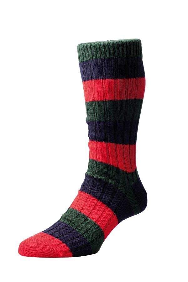 The Henley Sock with Rib Block Stripe by Scott Nichol - Image 4
