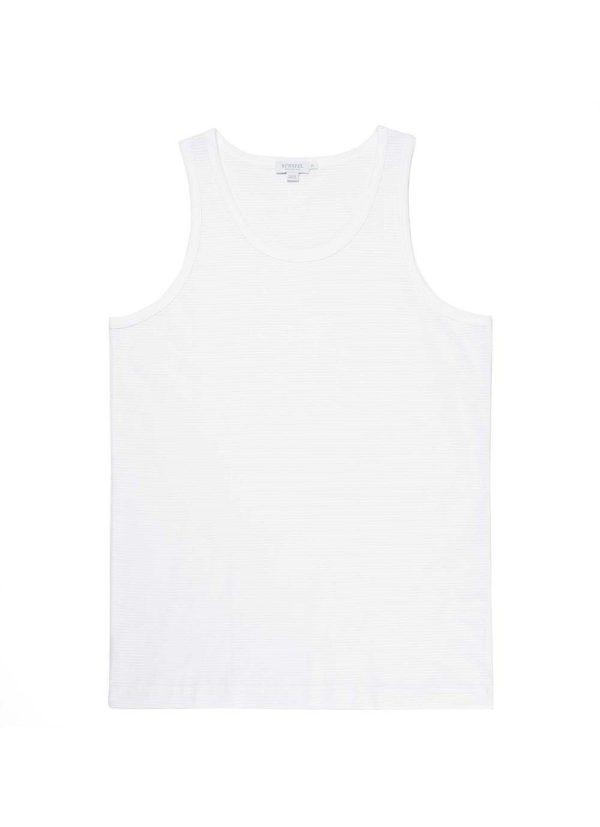 Sunspel Cellular Cotton Vest/Singlet - Image 5