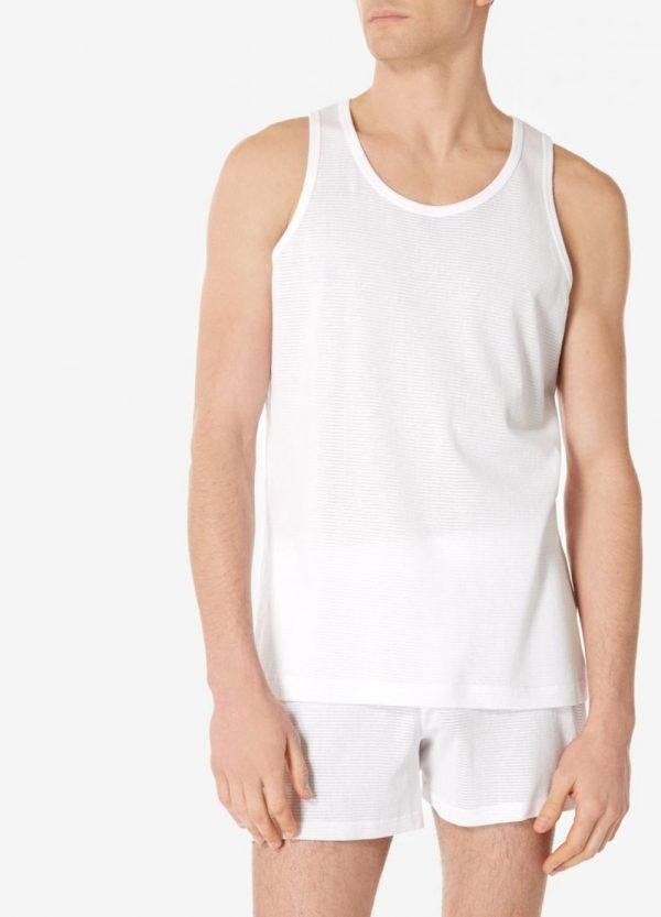 Sunspel Cellular Cotton Vest/Singlet