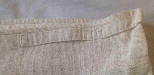 Vintage Rare Wool Button Front Yoke Front Trunks Drawers Underwear with brace tapes. Military Issue - Image 4