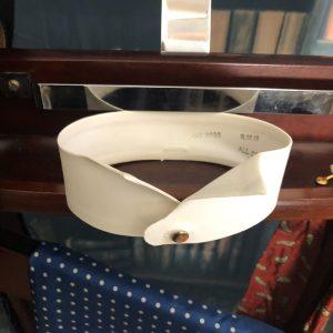 Vintage Starched Stiff Detachable WING Shirt Collar Size 14 1/2"
