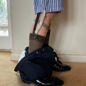 Vintage Gentleman's Elastic Garters Underwear Shorts stays