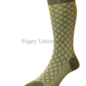 Pantherella Belford - Diamond Birdseye - Merino Wool Men's socks