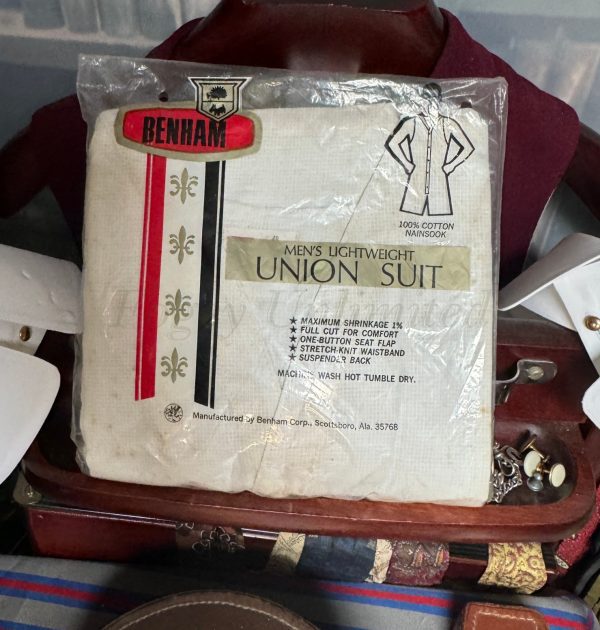 Vintage Benham New in packet Athletic "Summer" Union Suit. Lightweight. short arms and legs. 48" Chest - Image 11