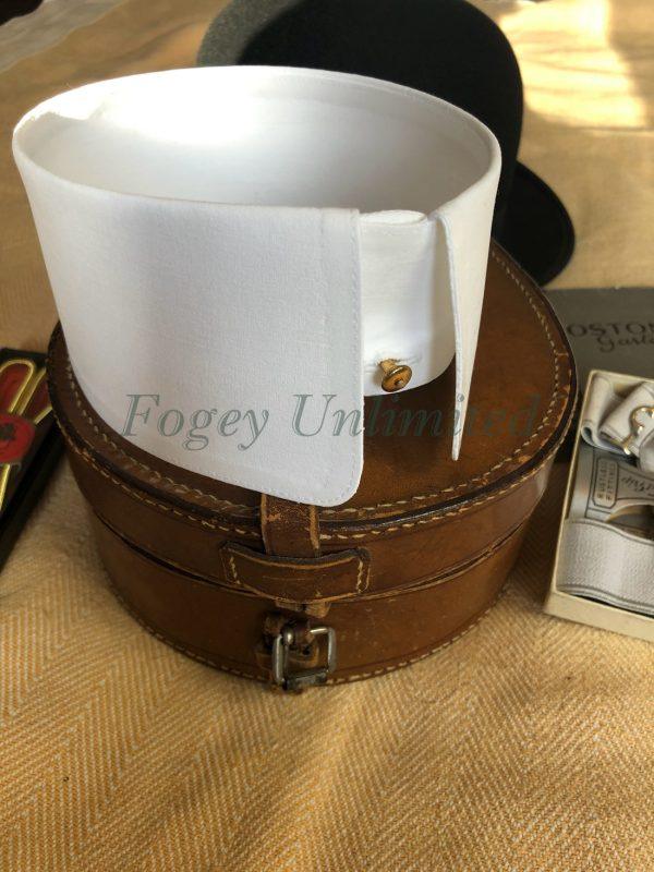 Wellington Edwardian Style Starched Stiff Detachable Shirt Collar Exclusive To Fogey Unlimited - Image 5
