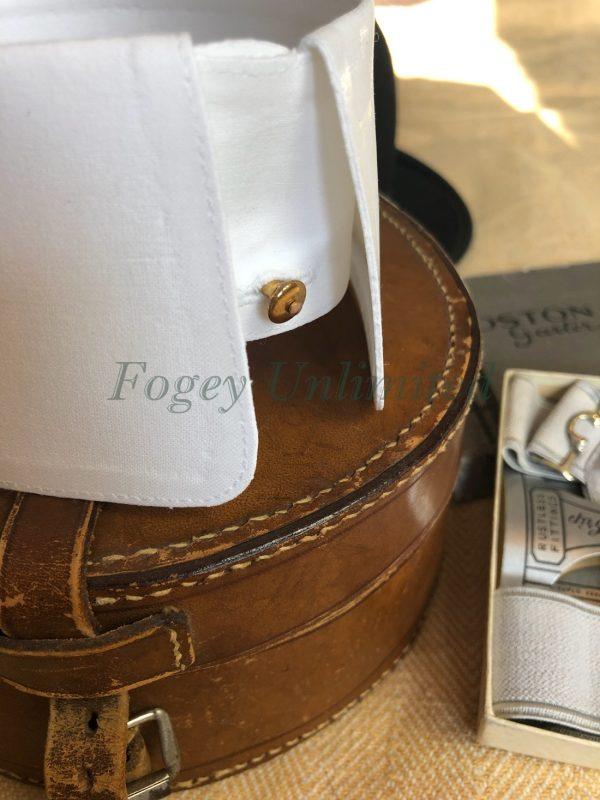 HIGHBURY EDWARDIAN STYLE Starched Stiff Detachable Shirt Collar. Very Deep and Traditional - Image 5
