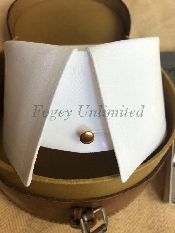 Wellington Edwardian Style Starched Stiff Detachable Shirt Collar Exclusive To Fogey Unlimited