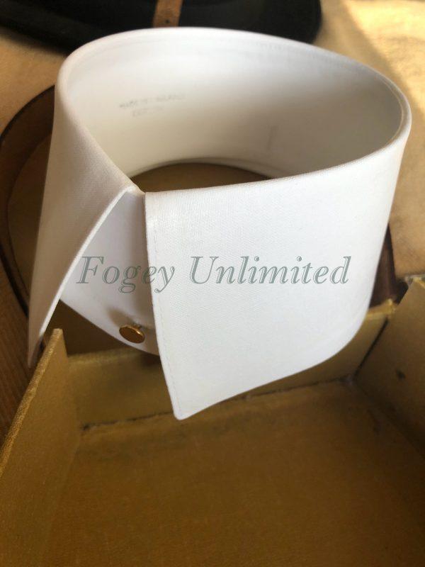 Wellington Edwardian Style Starched Stiff Detachable Shirt Collar Exclusive To Fogey Unlimited - Image 9