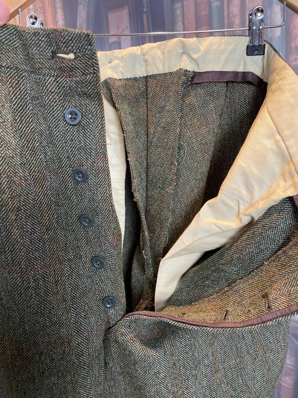 Vintage Unusual Heavy Tweed Breeches Jodhpurs. 30"/76cm waist (Ref: TweedB) - Image 8