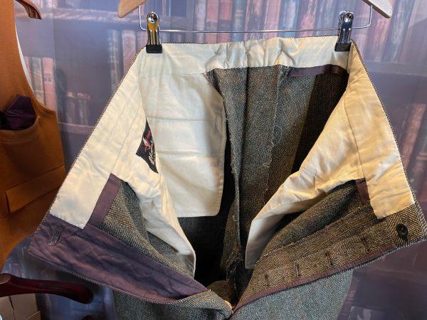 Vintage Unusual Heavy Tweed Breeches Jodhpurs. 30"/76cm waist (Ref: TweedB) - Image 10