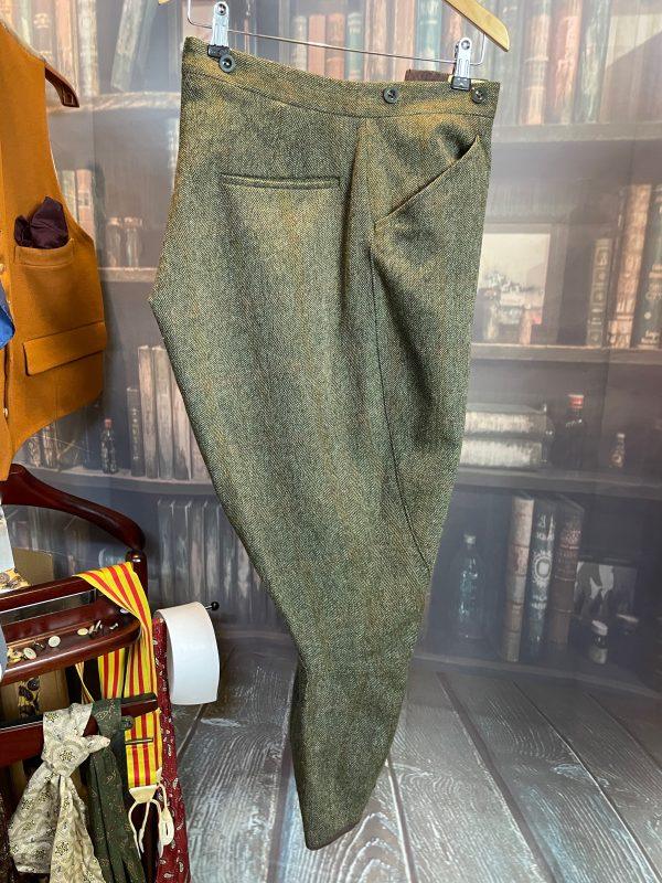 Vintage Unusual Heavy Tweed Breeches Jodhpurs. 30"/76cm waist (Ref: TweedB) - Image 2