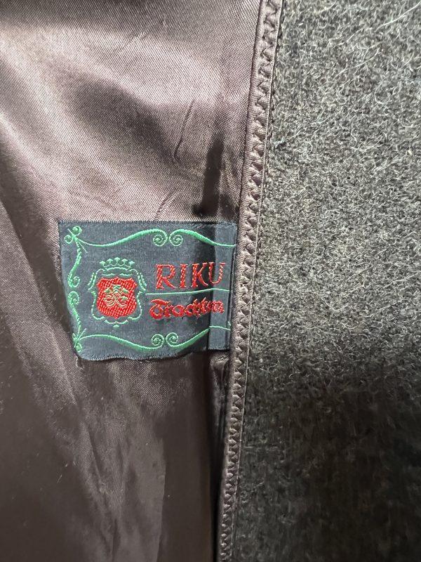 Vintage Heavyweight German Loden Green Overcoat 42"/107cm Chest (Riku) - Image 10