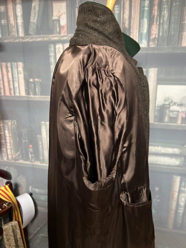 Vintage Heavyweight German Loden Green Overcoat 42"/107cm Chest (Riku) - Image 11