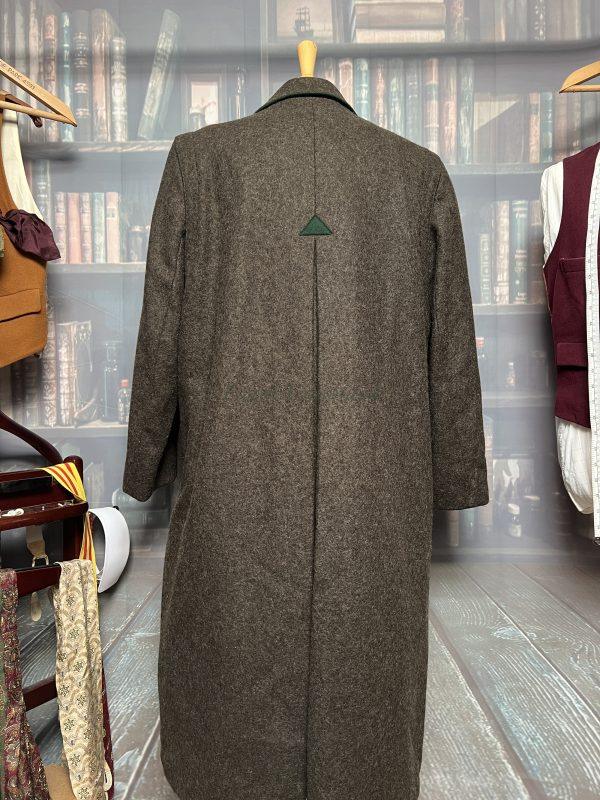 Vintage Heavyweight German Loden Green Overcoat 42"/107cm Chest (Riku) - Image 5