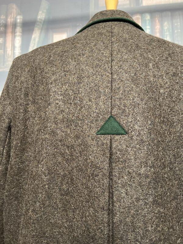 Vintage Heavyweight German Loden Green Overcoat 42"/107cm Chest (Riku) - Image 6