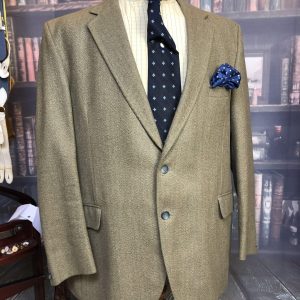 Fantastic Herringbone Tweed Hacking Jacket by L&H Douglas 46" /117cm Chest (LHD46)