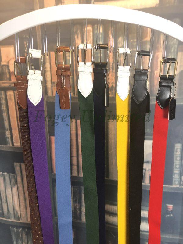Albert Thurston Boxcloth Belts. A modern twist on Traditional belts/ Brass and Leather fittings - Image 4
