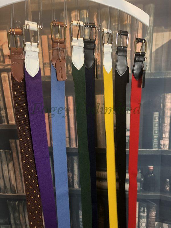 Albert Thurston Boxcloth Belts. A modern twist on Traditional belts/ Brass and Leather fittings - Image 2