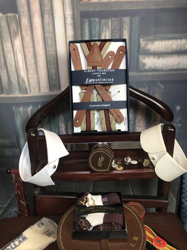 Albert Thurston Army style Braces (Suspenders) with Leather Ends - Image 6