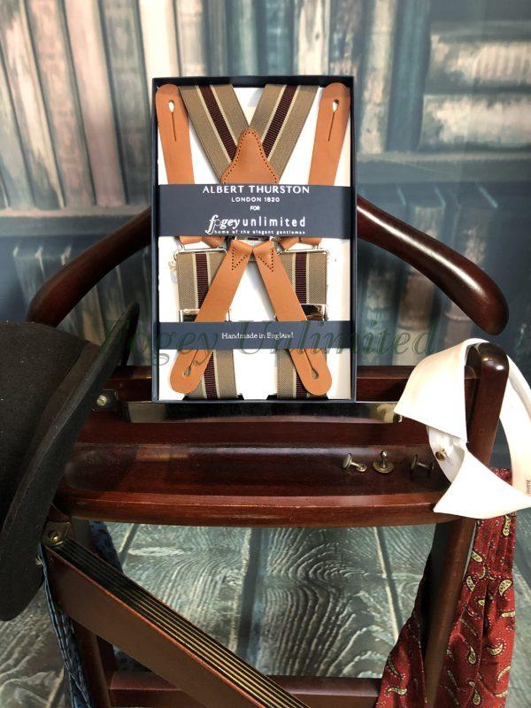 Albert Thurston Army style Braces (Suspenders) with Leather Ends - Image 5