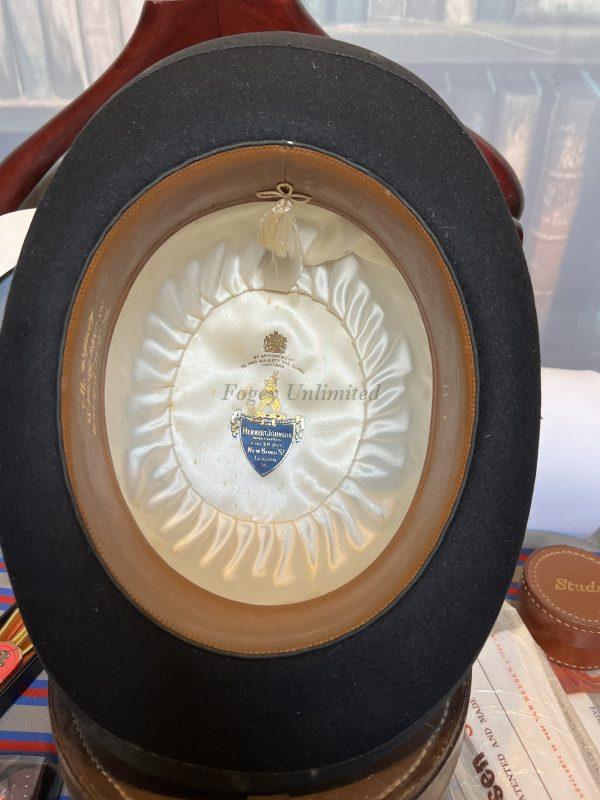 Vintage 1955 Herbert Johnson Bowler Hat Size 6 7/8"(56cm) with box (HJ1965) - Image 4