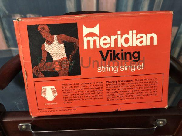 Vintage Meridian Viking Gentlemans String Vest/Singlet Underwear. New Old store stock. Unworn. Medium - Image 5