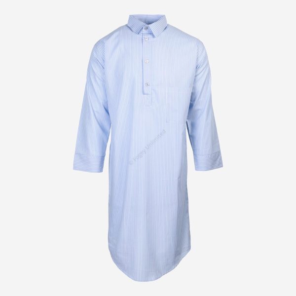 Traditional style Closed front button up Long Nightshirt by Somax. Riviera T58 - Image 8