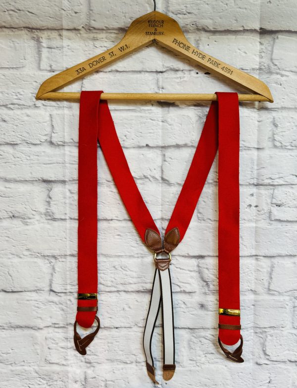 Vintage Traditional Albert Thurston Boxcloth Braces/Suspenders. Most Colours available (Ref: Thrstn) - Image 8