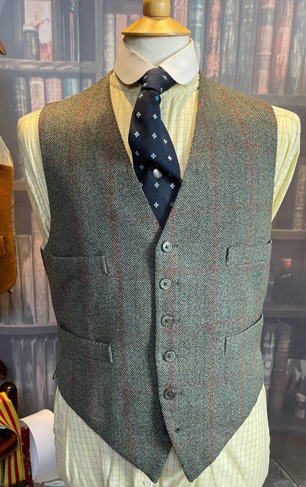 Vintage 1959 Bespoke Super Heavyweight Green Tweed Suit 38Chest /35Waist. (Cole) - Image 8