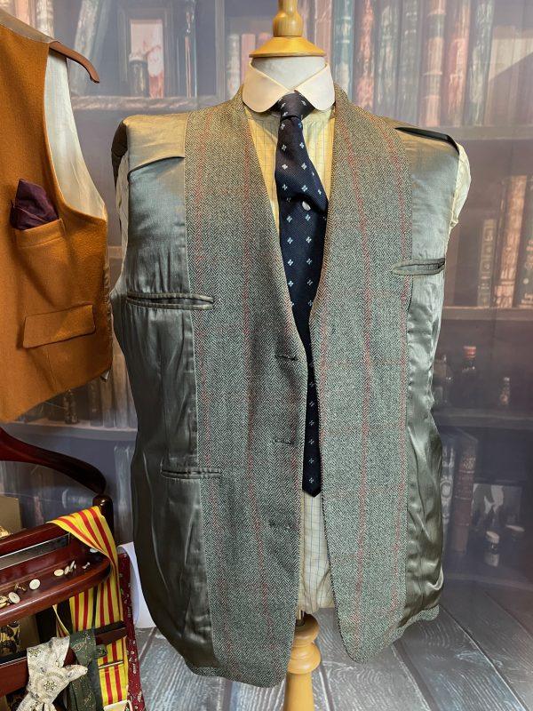 Vintage 1959 Bespoke Super Heavyweight Green Tweed Suit 38Chest /35Waist. (Cole) - Image 5