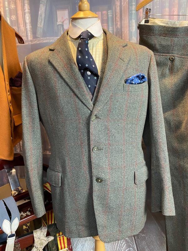 Vintage 1959 Bespoke Super Heavyweight Green Tweed Suit 38Chest /35Waist. (Cole) - Image 16