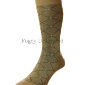Pantherella Strathmore - Spiral Check - Merino Wool Men's socks