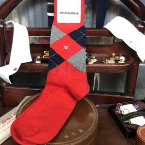 Traditional Burlington Argyle Socks. The Highest Quality. Cotton Mid Calf Length