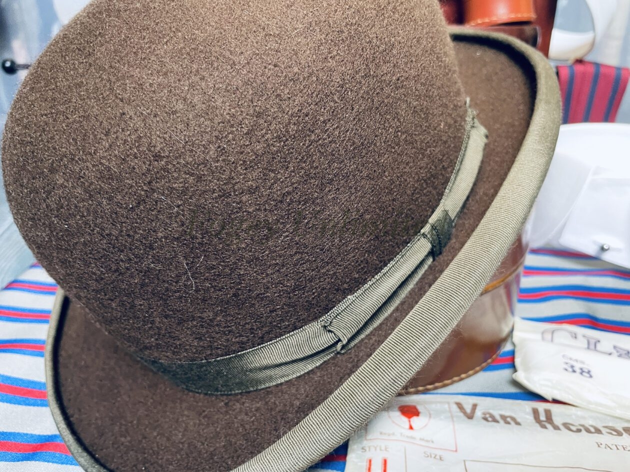 Vintage BROWN Christys Bowler Hat Size 6 3/4 Vintage BROWN Christys Bowler Hat Size 6 3/4