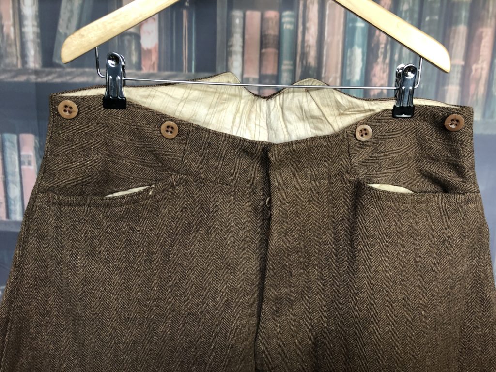 Vintage Heavyweight Breeches Jodhpurs.Fishtail Back Brace buttons 36 ...