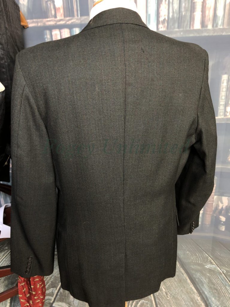 Vintage 1967 Burtons Dark Grey 3 piece Suit 40