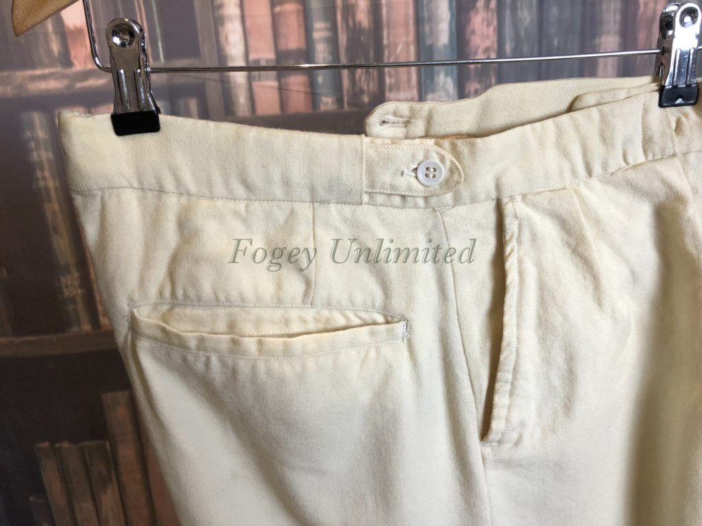 Vintage Cream Cricket Flannels/Trousers 32-34