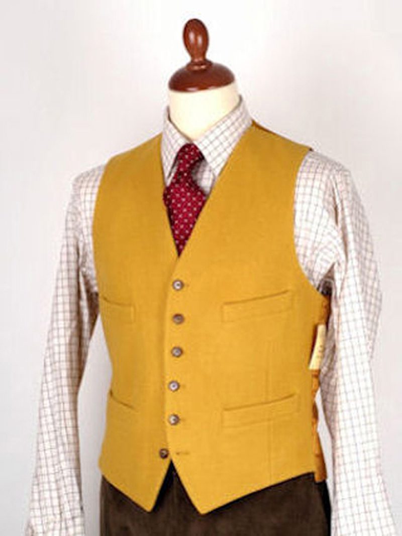 Traditional Highest Quality Wool Doeskin Waistcoats/ Vest from Gurteen