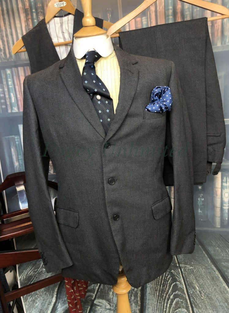 Vintage BESPOKE Heavyweight Birdseye 3 piece Suit The Highest Quality ...