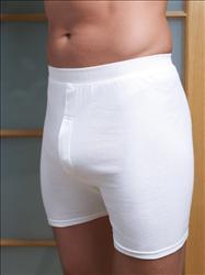 High Cross Superwhite 100% Combed Cotton TRUNKS. Traditional fuller cut ...