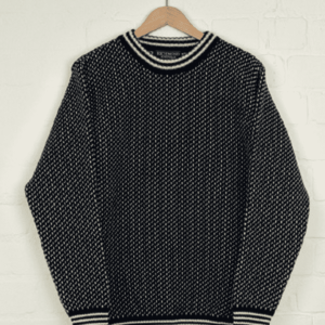 A Traditional style Heavyweight Wool Nordic Sweater by Richmond Knitwear