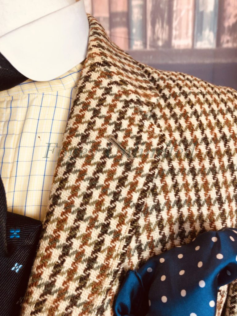 tweed houndstooth coat