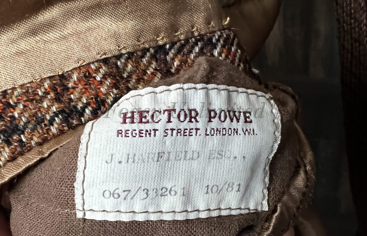 Vintage 2 Piece bespoke Hector Powe Heavyweight Tweed Suit 38